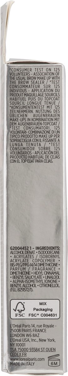 slide 8 of 9, L'Oréal Unbelieva Brow Universal Transparent Longwear Topcoat 0.15 fl oz, 0.15 fl oz