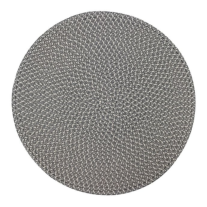 slide 1 of 1, Simply Essential Round Braid Placemat - Sand, 1 ct