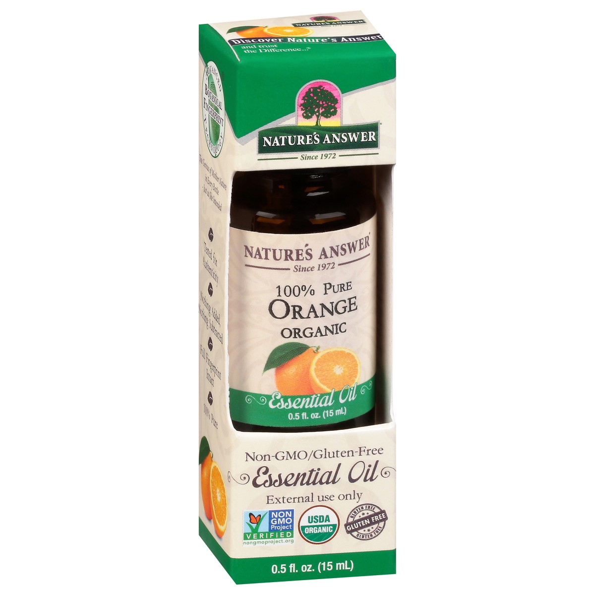 slide 2 of 9, Nature's Answer 100% Pure Organic Orange Essential Oil 0.5 fl oz, 0.5 fl oz