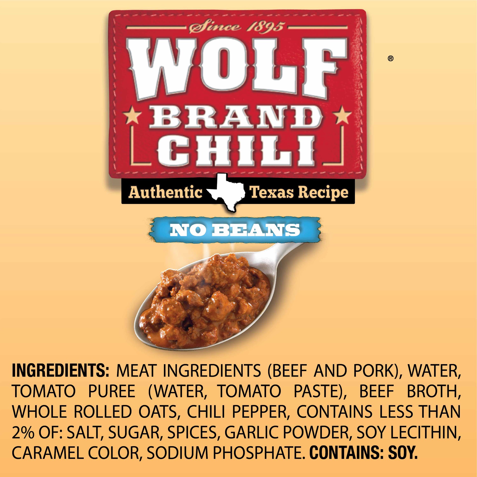 slide 5 of 5, Wolf Brand No Beans Chili 24 oz, 24 oz