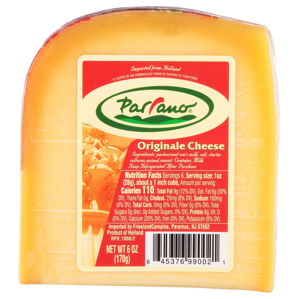 slide 1 of 1, Parrano Gouda Cheese Wedge, 6 oz