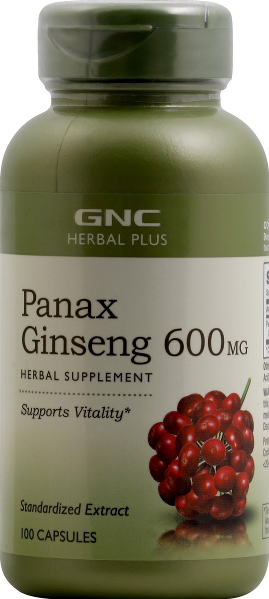 slide 5 of 6, GNC Panax Ginseng 100 ea, 100 ct