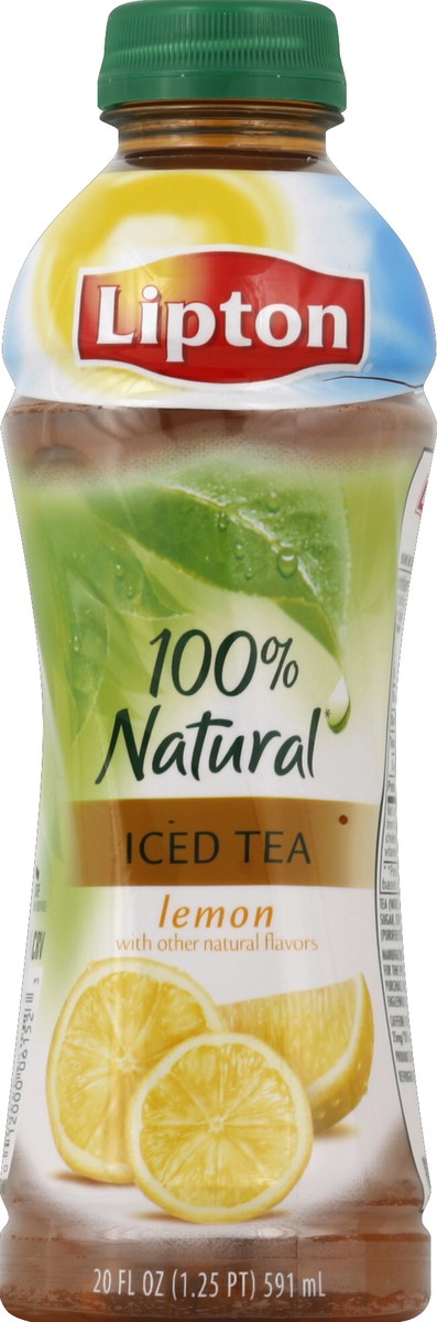 slide 2 of 4, Lipton 100% Natural Green Tea Lemon - 20 oz, 20 oz