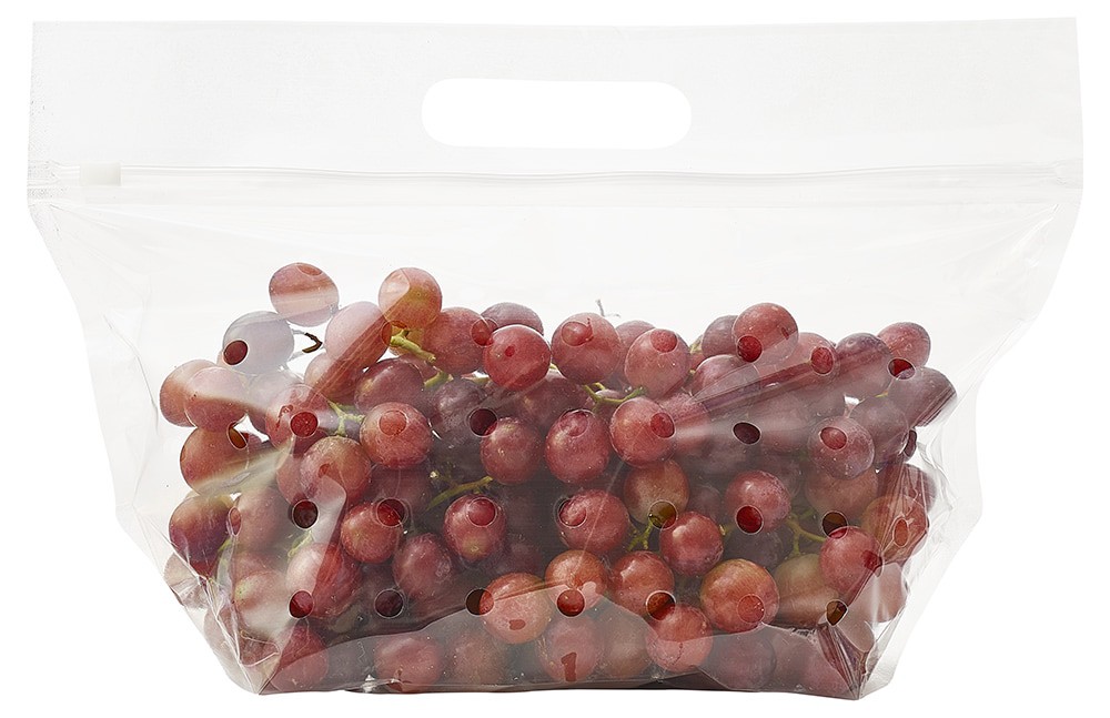 slide 1 of 1, Fresh Seeded Red Grapes in Bag, 1 lb, per lb