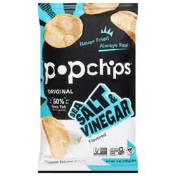 popchips Original Popped Sea Salt & Vinegar Flavored Potato Snack 5 oz