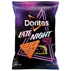 Doritos Tortilla Chips Late Night Loaded Taco 9 Oz