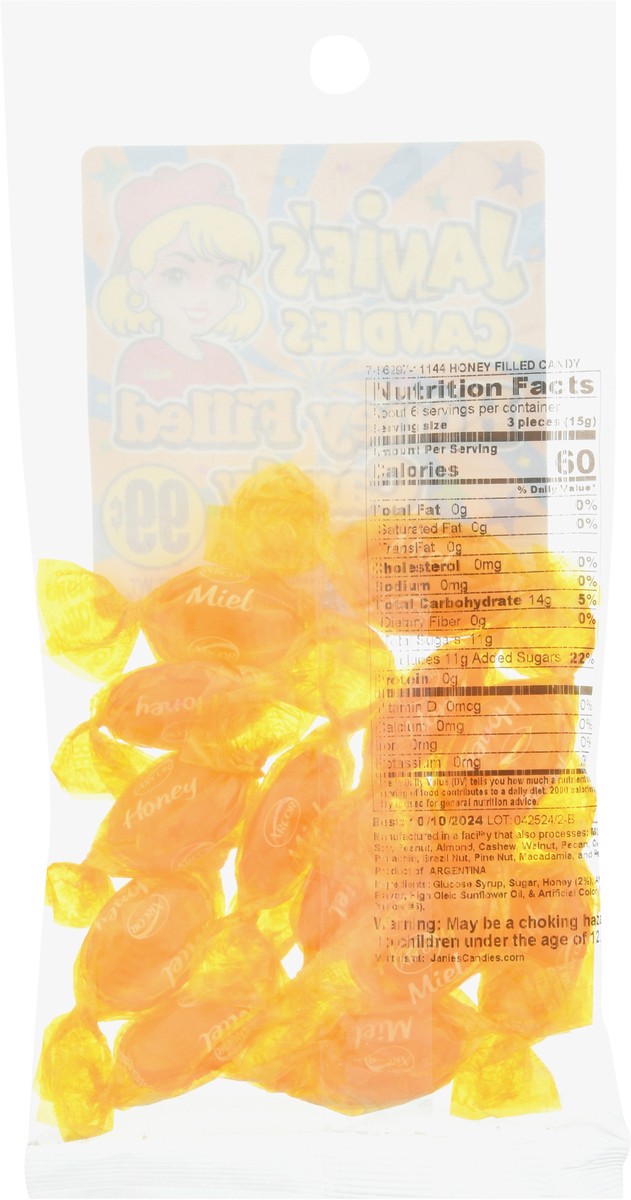 slide 9 of 9, Janie's Candies Honey Filled Candy 2.5 oz, 2.5 oz