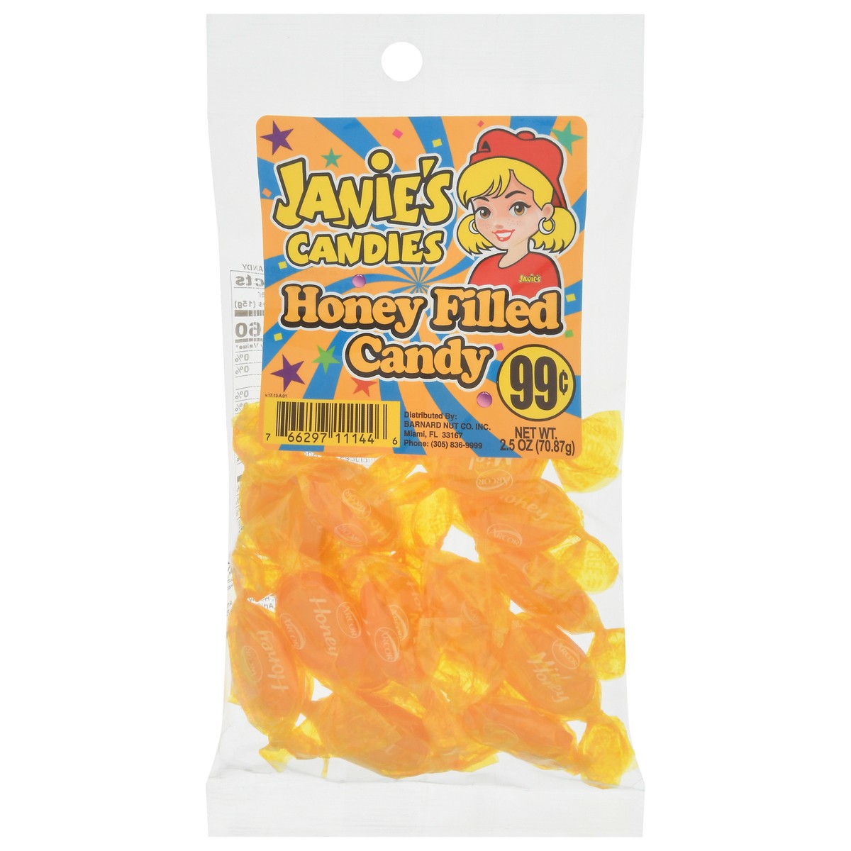 slide 1 of 9, Janie's Candies Honey Filled Candy 2.5 oz, 2.5 oz