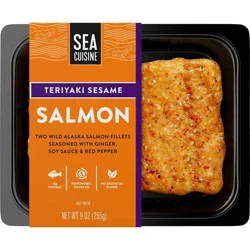 Sea Cuisine Teriyaki Sesame Salmon Fillets, 9 oz