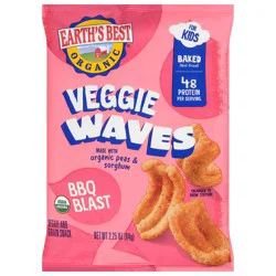 Earth's Best Organic Veggie Waves BBQ Blast Veggie & Grain Snack
