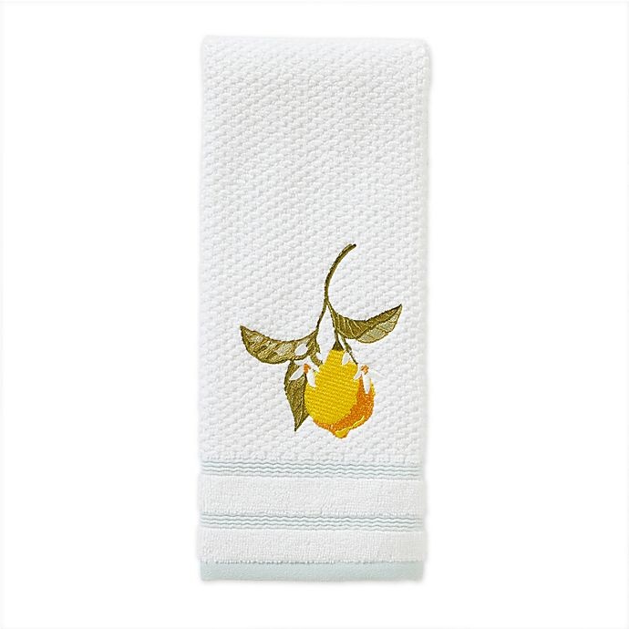 slide 1 of 4, Vern Yip by SKL Home Citrus Grove Hand Towel - Aqua, 1 ct