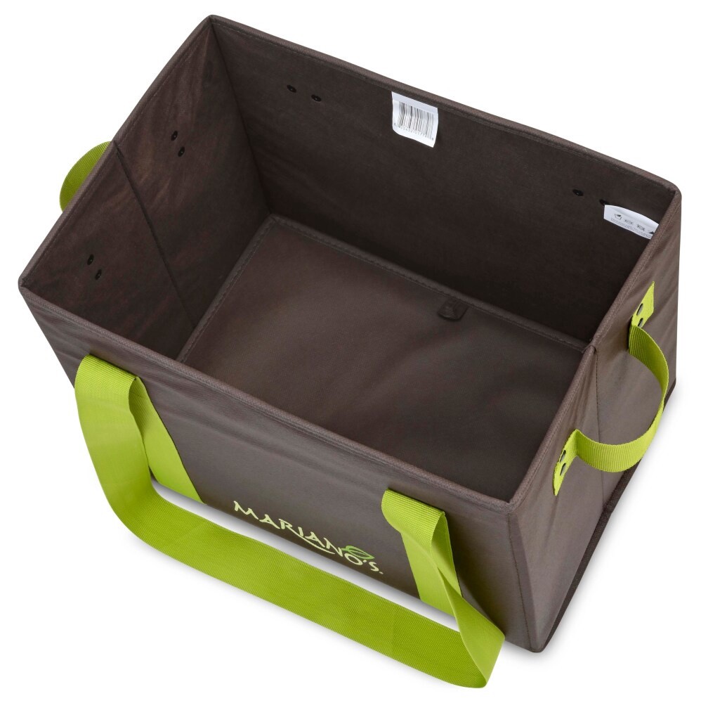 slide 2 of 4, Mariano's Collapsible Box Bag - Brown, 1 ct