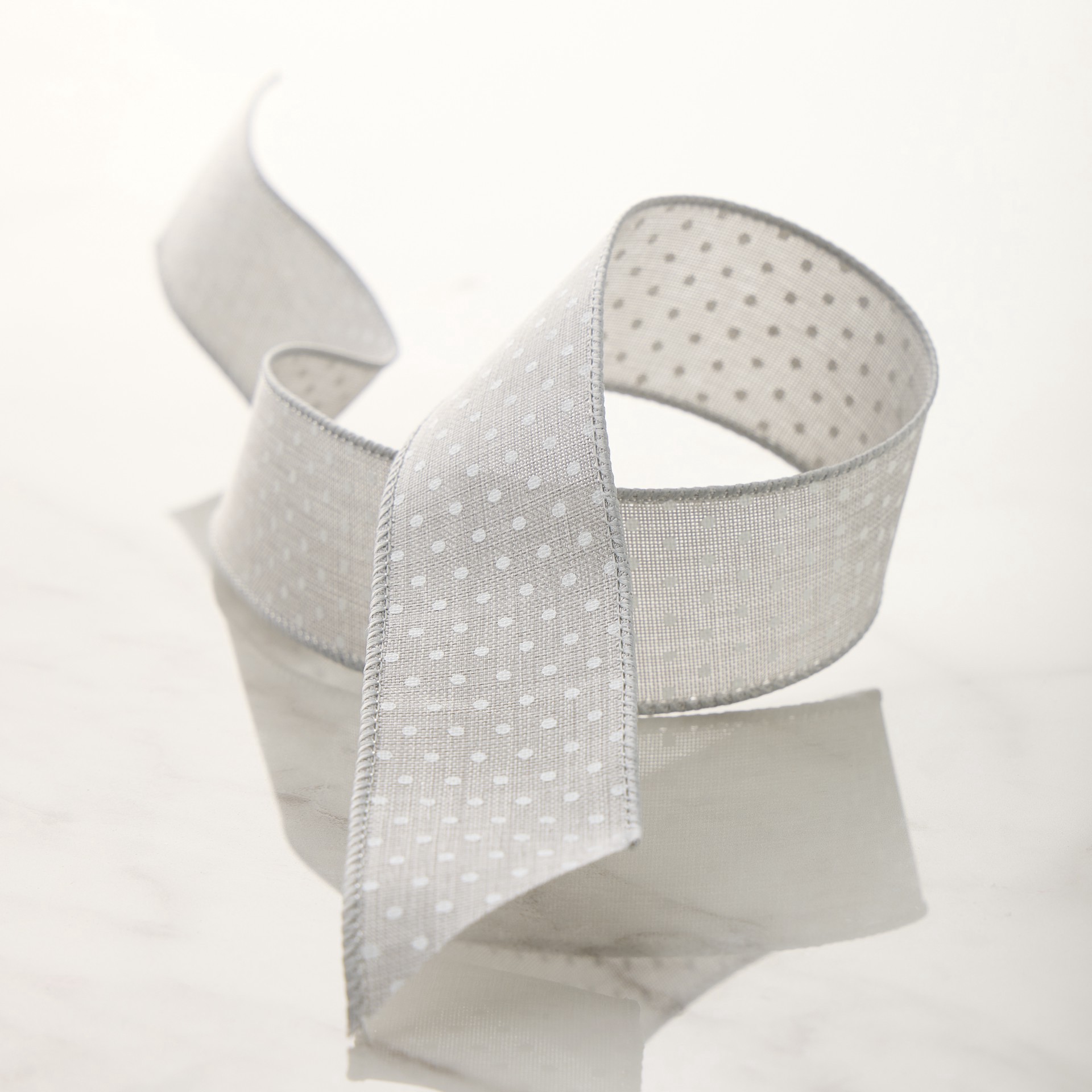 slide 2 of 2, 1.5" X 3yd. Wired Polka Dot Ribbon By Celebrate It Classic, 1.5 in x 3 yd