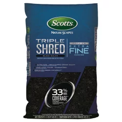 Scotts Nature Scapes Triple Shred Mulch, Black, 1.5 cu.ft.