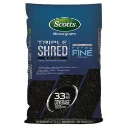 Scotts Nature Scapes Triple Shred Mulch, Black, 1.5 cu.ft.