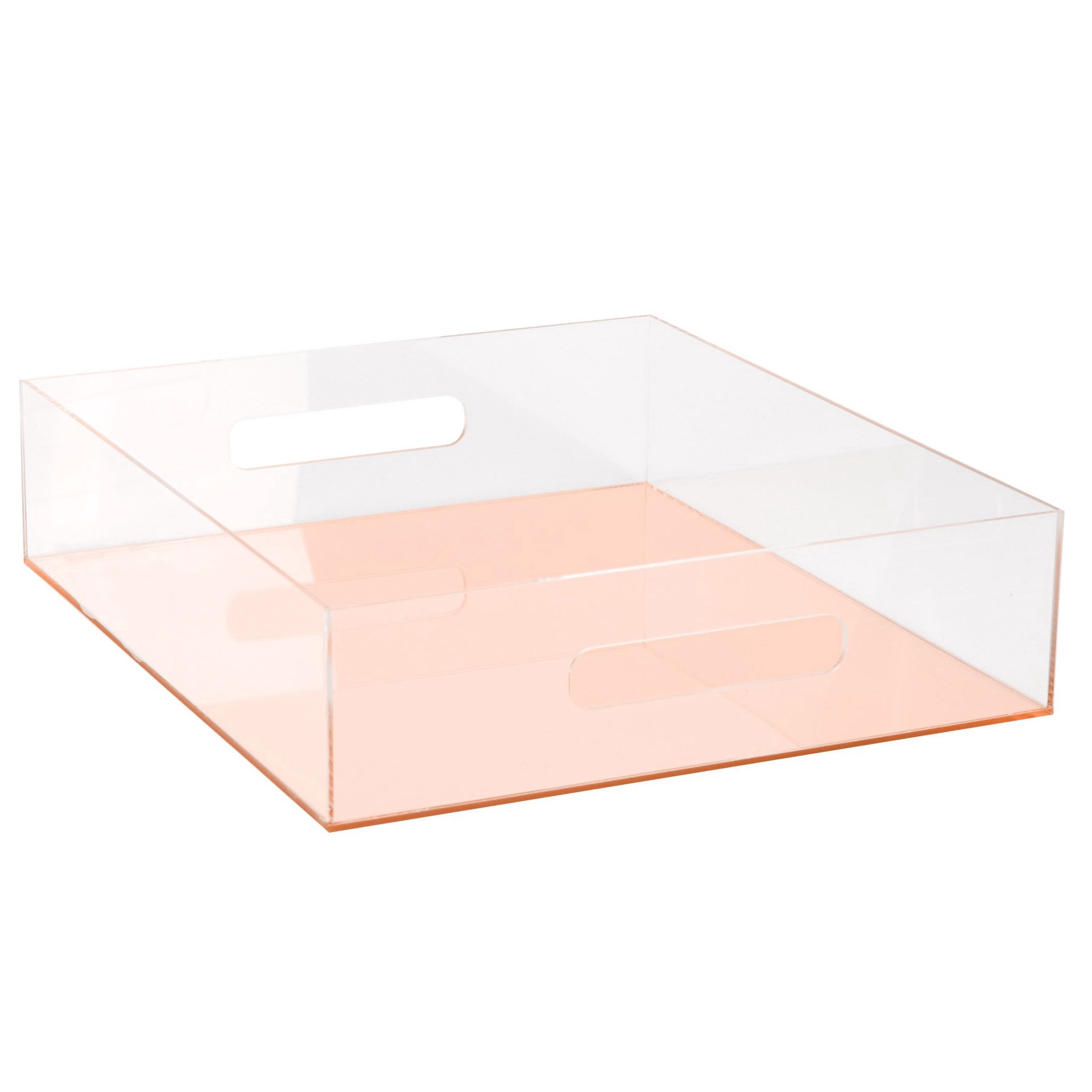 slide 1 of 1, C.R. Gibson Acrylic Desktop Tray - Rose Gold, 10.5 in x 12 in