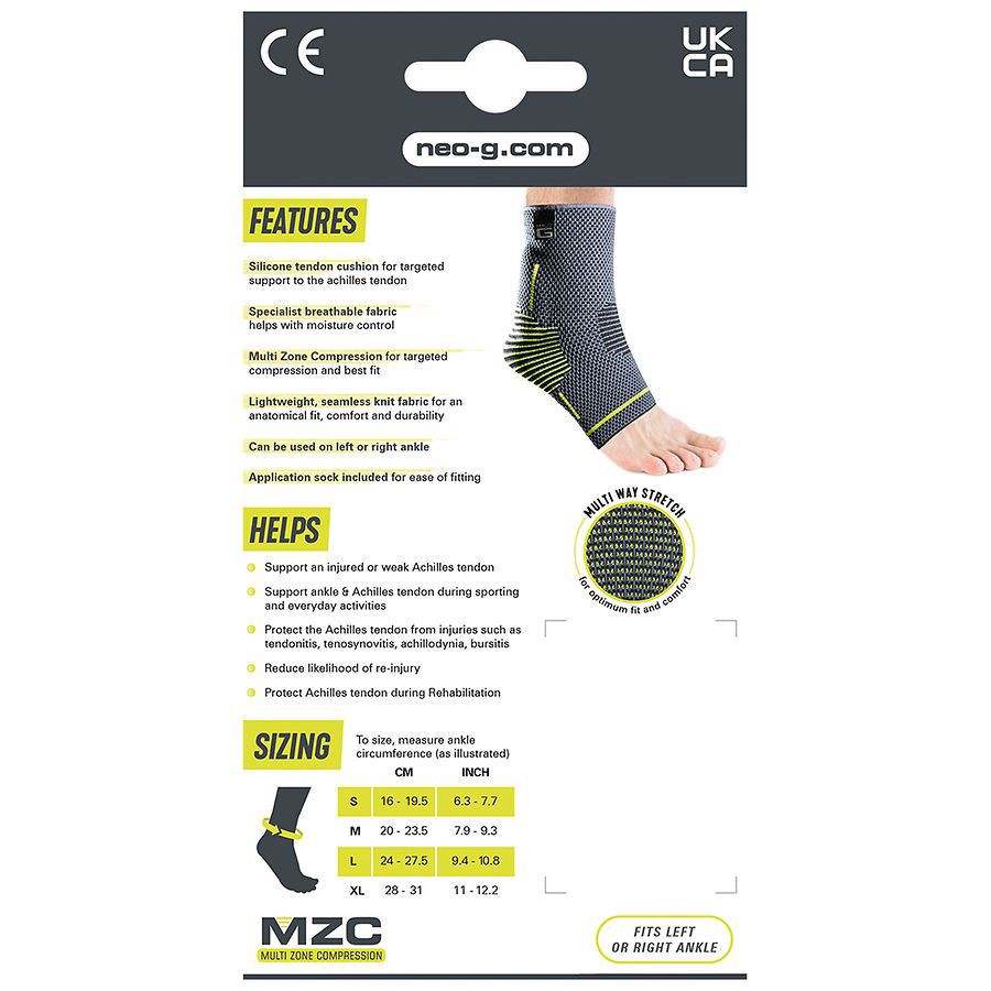 slide 2 of 5, Neo G Active Plus Achilles Tendon Support, 1 ct; Med