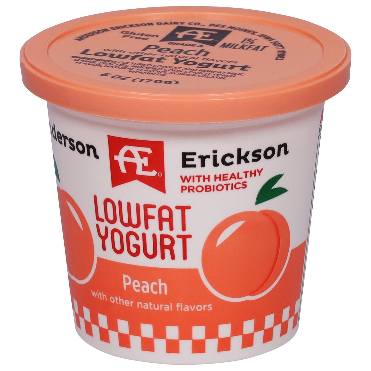 slide 8 of 11, Anderson Erickson Dairy Lowfat Peach Yogurt 6 oz, 6 oz