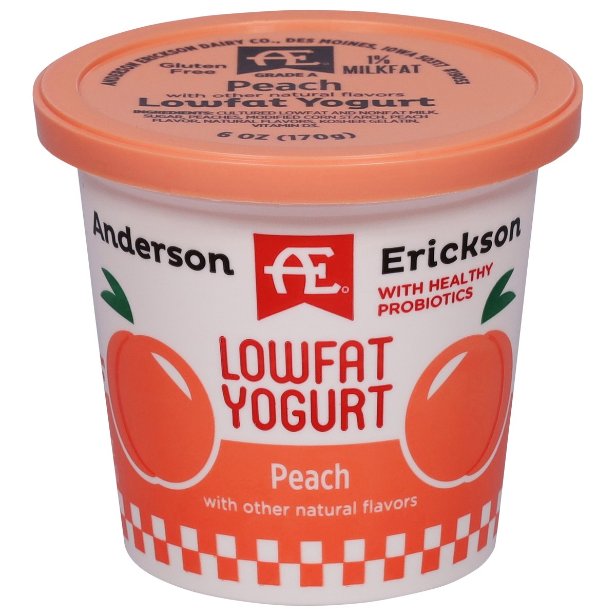 slide 3 of 11, Anderson Erickson Dairy Lowfat Peach Yogurt 6 oz, 6 oz