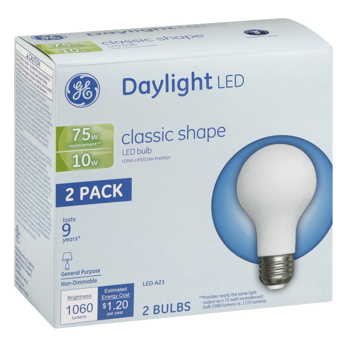 slide 2 of 10, GE LED 10 Watts 2 Pack Light Bulbs 2 ea, 2 ct