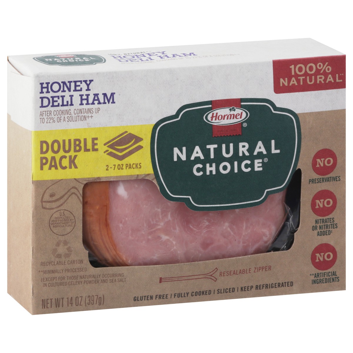slide 2 of 9, Hormel Natural Choice Honey Ham Double Pack 14oz, 14 oz