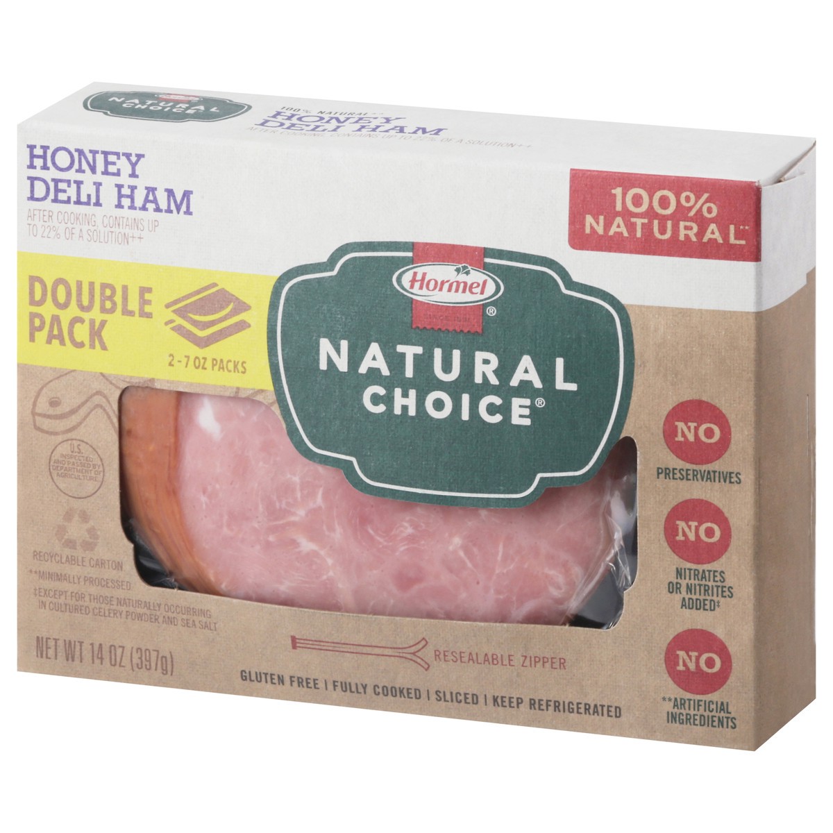 slide 3 of 9, Hormel Natural Choice Honey Ham Double Pack 14oz, 14 oz