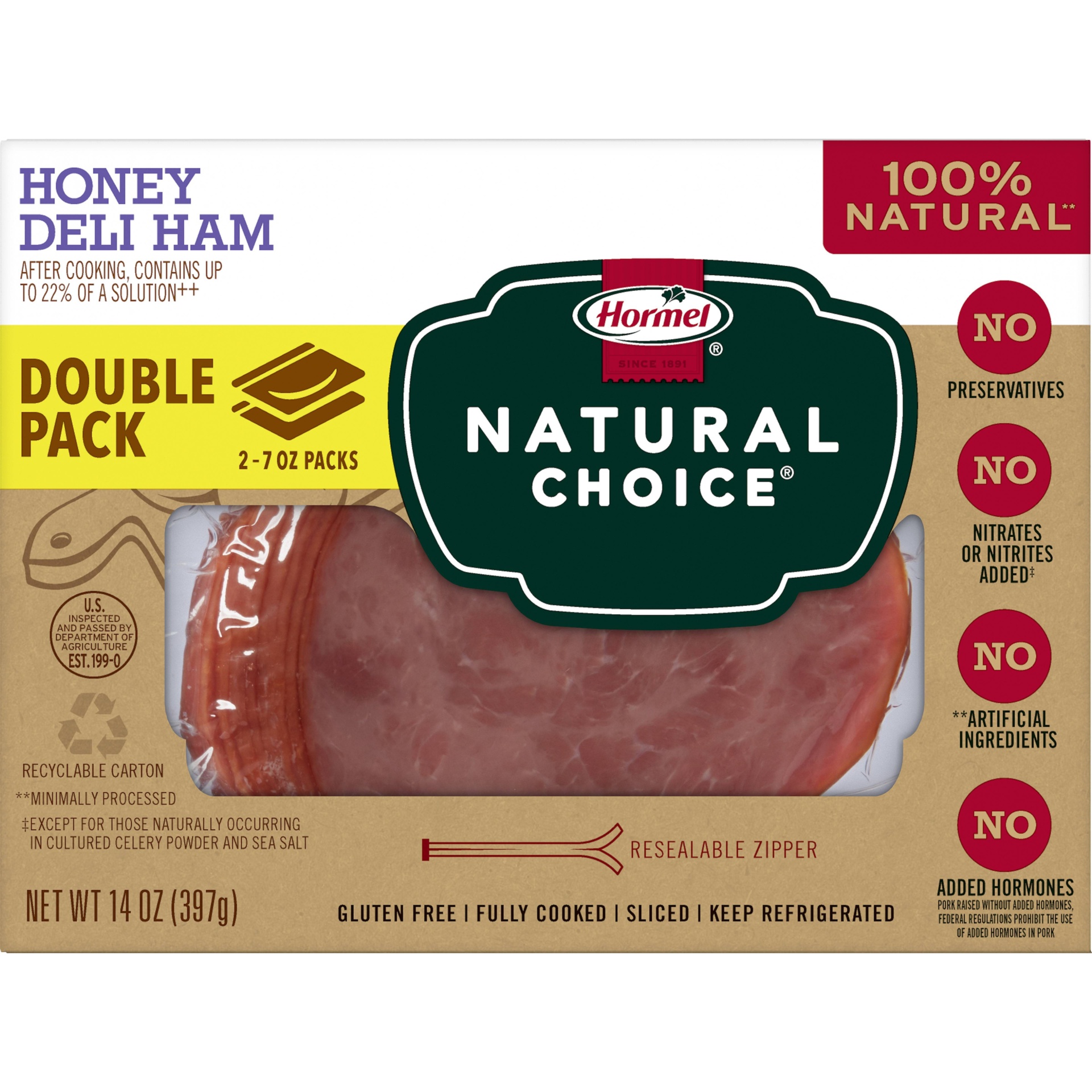 slide 1 of 8, Hormel Natural Choice Honey Ham, 14 oz