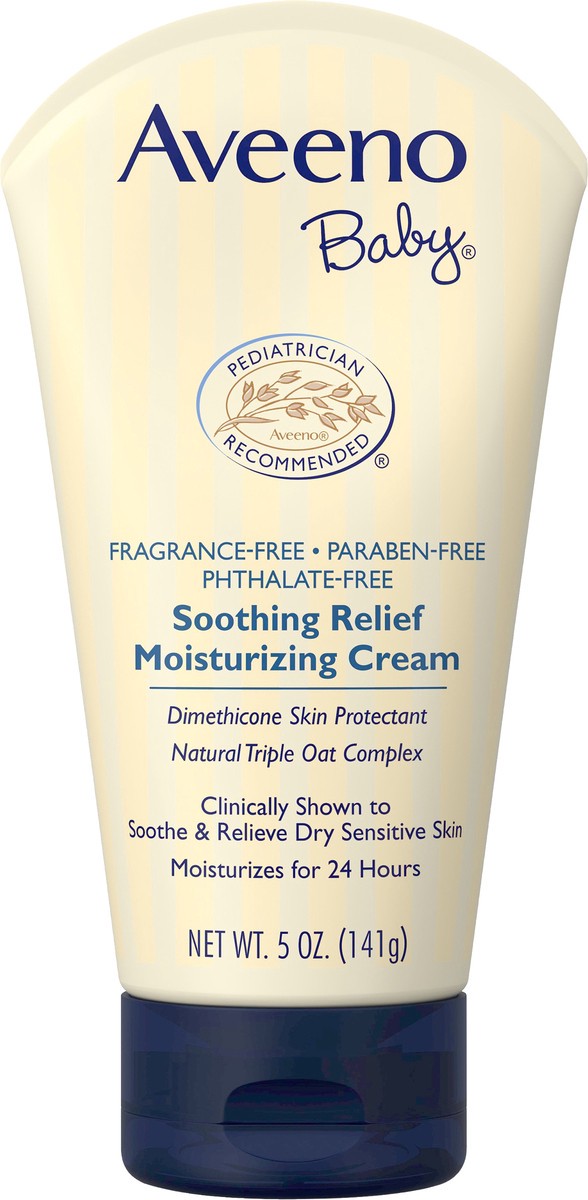 slide 4 of 4, Aveeno Soothing Relief Moisturizing Cream, Oat Complex, 5 oz, 5 oz