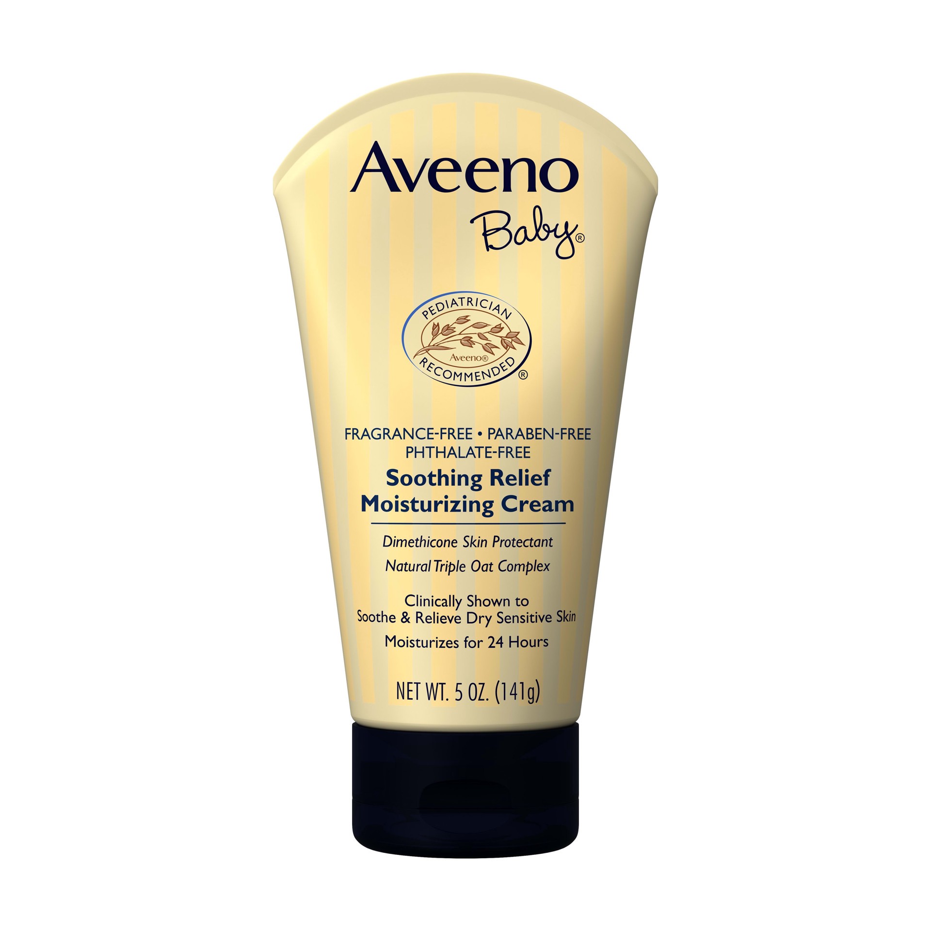 slide 1 of 4, Aveeno Soothing Relief Moisturizing Cream, Oat Complex, 5 oz, 5 oz