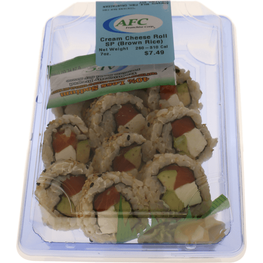 slide 1 of 1, AFC Cream Cheese Roll Brown Rice, 1 ct