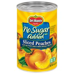 Del Monte No Sugar Added Yellow Cling Sliced Peaches, 14.5 oz Can