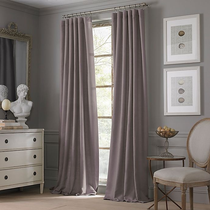 slide 1 of 1, Valeron Estate Cotton Linen Window Curtain Panel - Amethyst, 108 in