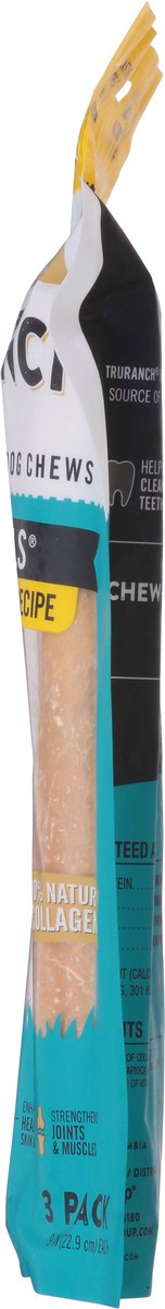 slide 8 of 9, TruRanch 9 Inch Colla-Rolls Peanut Butter + Collagen Recipe Dog Chews 3 ea, 3 ct