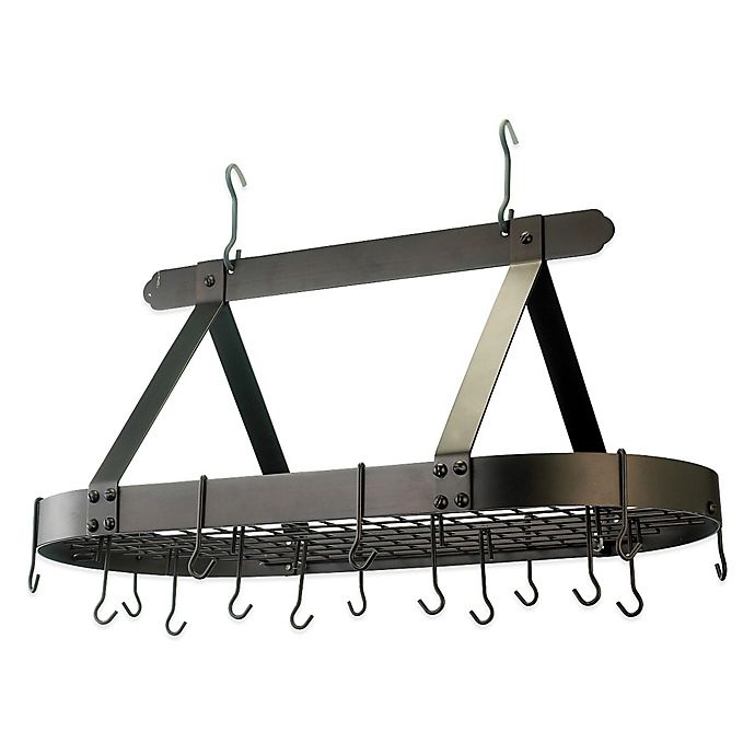 slide 1 of 1, Old Dutch International 16-Hook Classic Hanging Pot Rack - Oiled Bronze, 1 ct