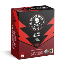 Death Wish Coffee Co. Dark Roast Single Serve Pods