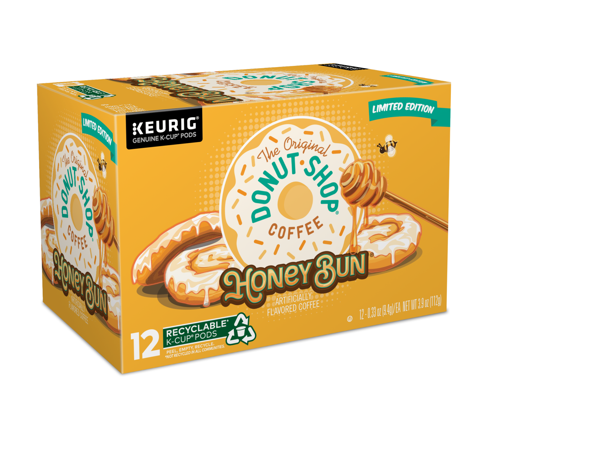 slide 3 of 5, Donut Shop Kcup Coffee Honey Bun, 12 ct