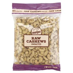 Fresh from Meijer Unsalted Raw Cashews, 16 oz