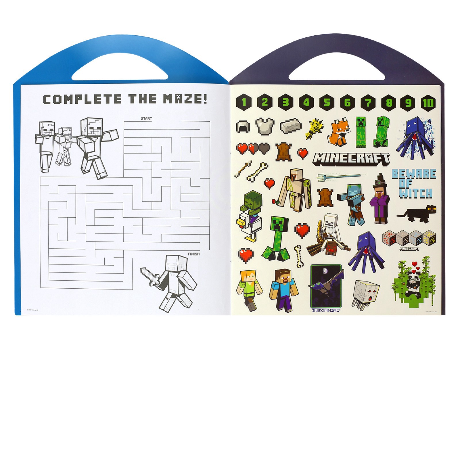slide 2 of 3, Trends International Minecraft Grab & Go Sticker Set, 8.5 in x 11 in