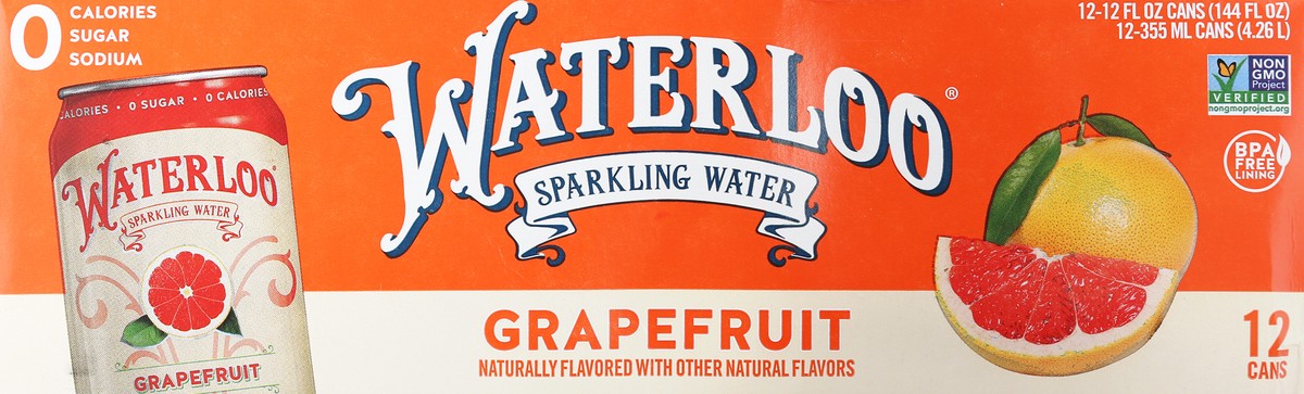 slide 3 of 14, Waterloo Grapefruit Sparkling Water, 12 ct; 12 fl oz