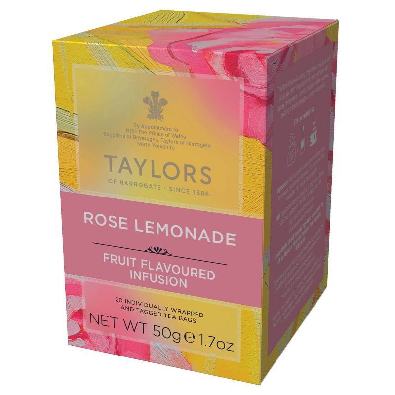 slide 2 of 3, Taylors of Harrogate Rose Lemonade Tea 20 Tea Bags, 20 ct