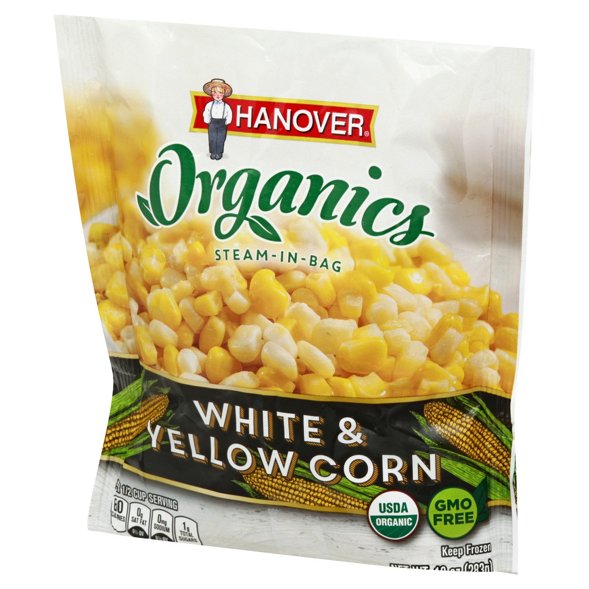 slide 11 of 13, Hanover Organics White & Yellow Corn 10 oz, 10 oz