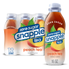 slide 1 of 1, Snapple Zero Sugar Peach Tea recycled plastic bottle - 12 ct, 12 ct