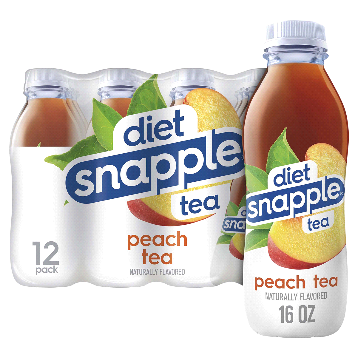 Snapple Tea, Peach, 12 Pack