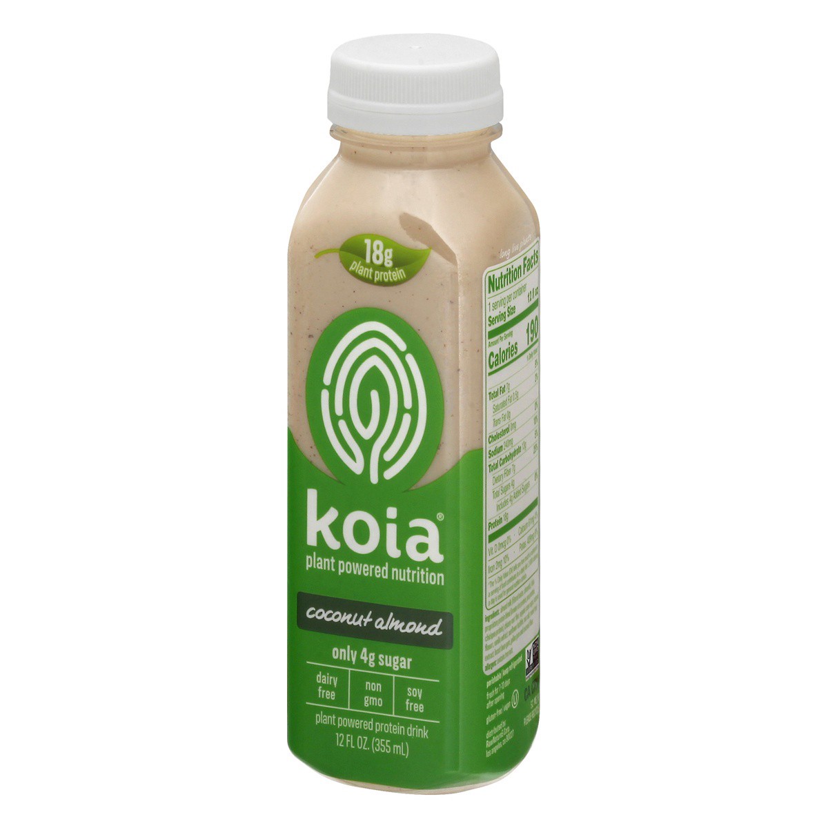 slide 3 of 9, Koia Plant Powered Nutrition Protein Drink, Coconut Almond - 12 fl oz, 12 fl oz