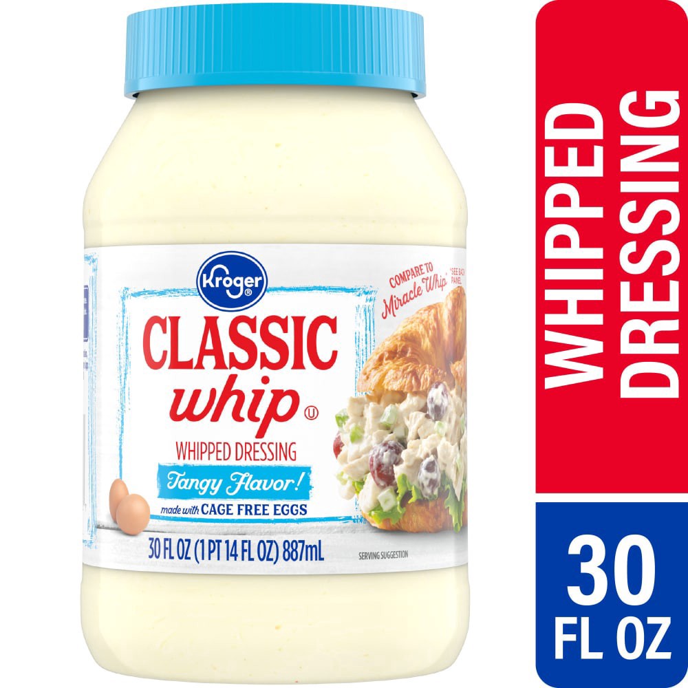 slide 1 of 6, Kroger Classic Whipped Salad Dressing, 30 fl oz
