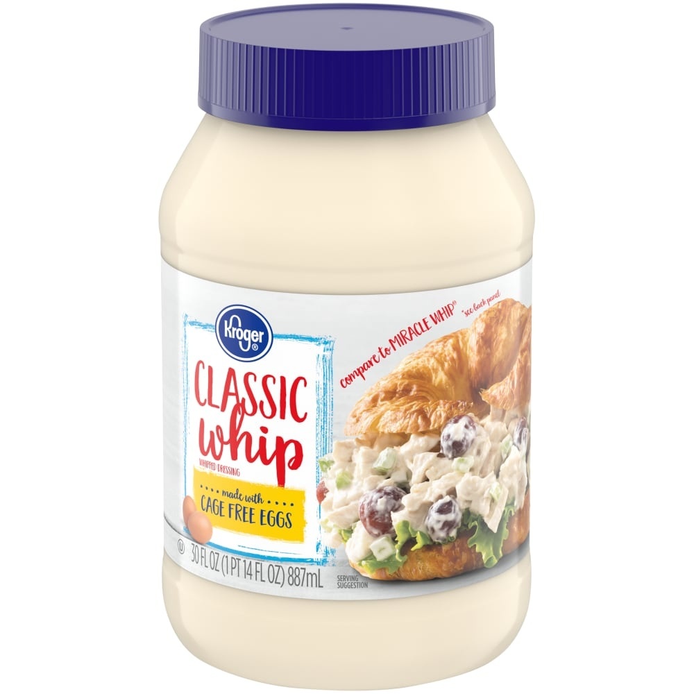 slide 1 of 1, Kroger Classic Whipped Salad Dressing, 30 fl oz