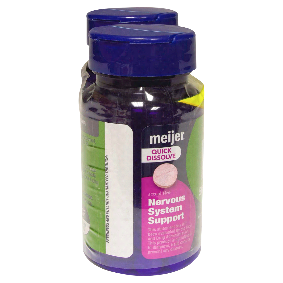 Meijer Vitamin B12 5000mcg Quick Dissolve Tablets Twin Pack, 2x 60 ct