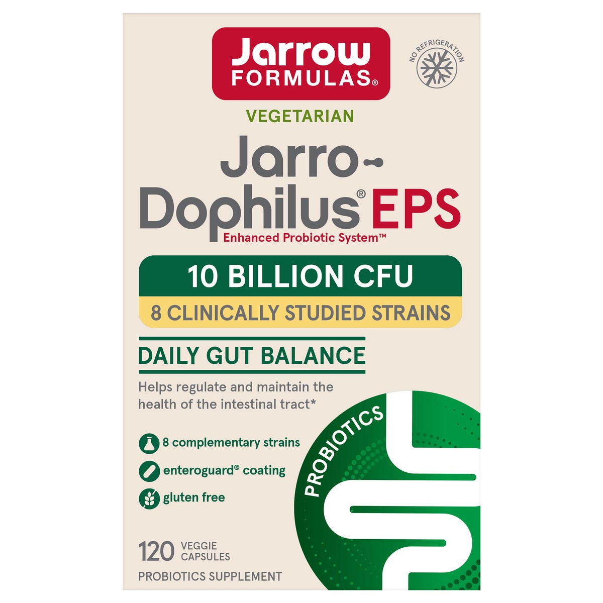 slide 1 of 1, Jarrow Formulas Jarro-Dophilus EPS Economy Size Capsules, 120 ct