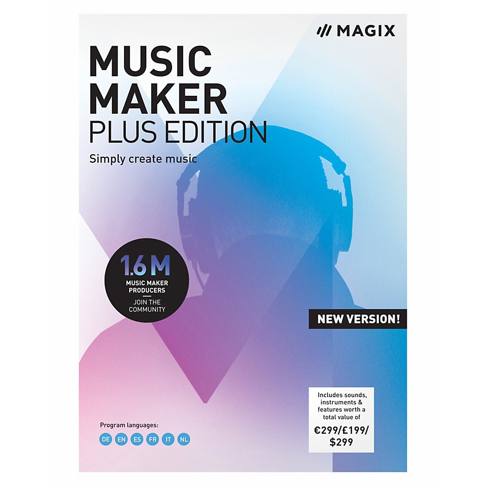 slide 1 of 1, MAGIX Music Maker Plus Edition 2019, Traditional Disc, 1 ct