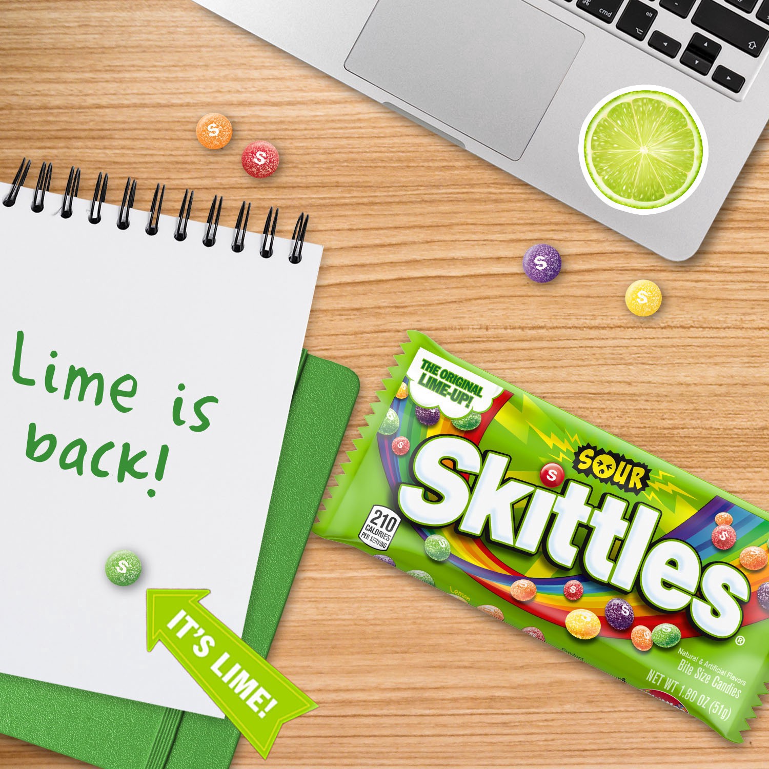 slide 2 of 8, SKITTLES Sour Chewy Candy Bulk Pack, 1.8 oz (24 Full Size Packs), 43.20 oz